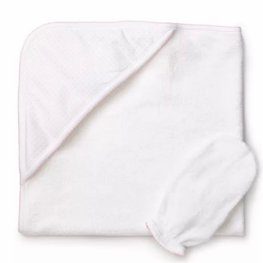 Kissy Kissy Infant Baby Towel and Mitt Set